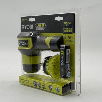 New Ryobi FVG51K 4V Power Scrubber Kit