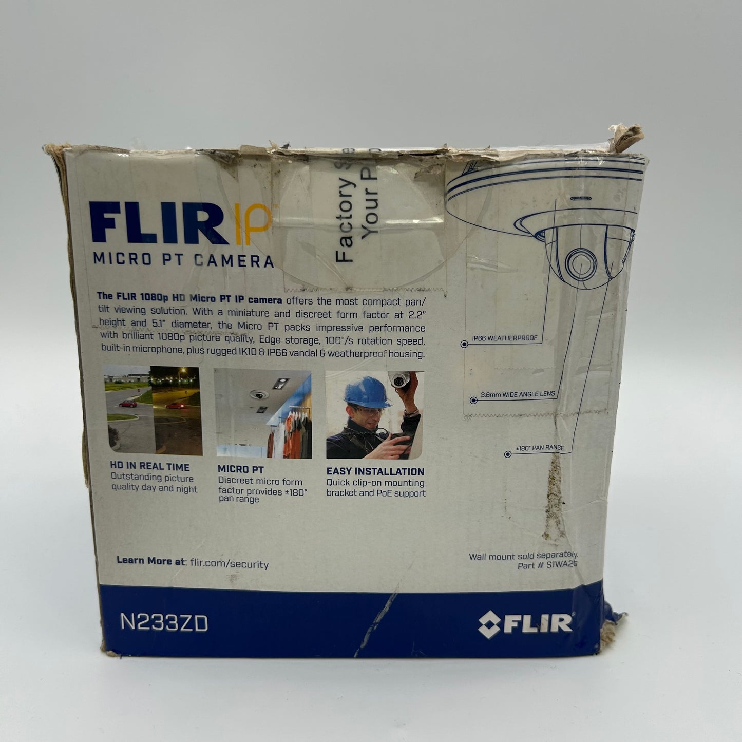 Flir  Micro PT Camera IP Security Camera N233ZD