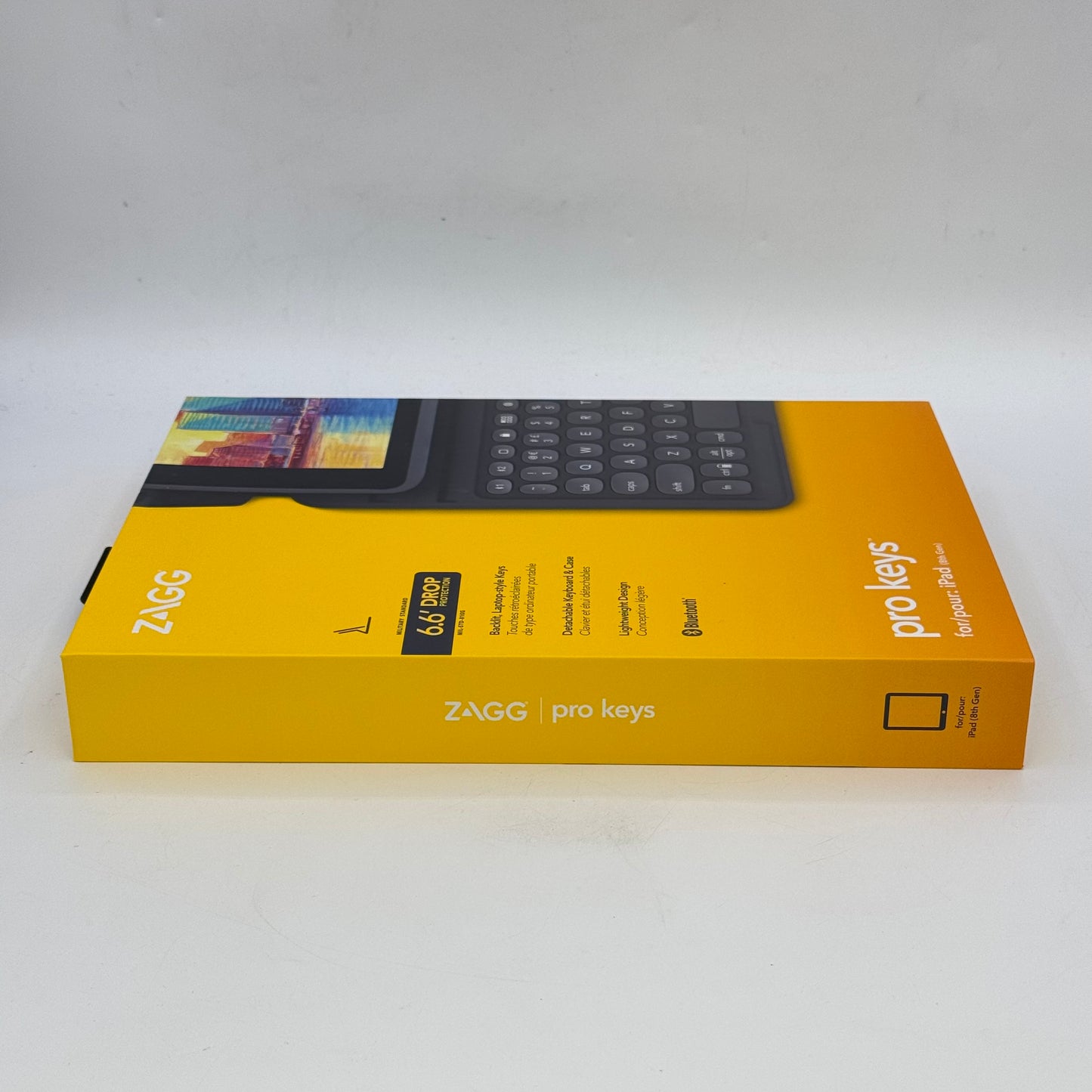 New Zagg Pro Keys Bluetooth Detachable Keyboard Case For iPad 8th Gen