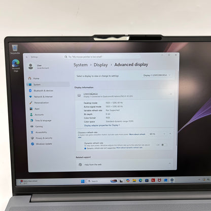 Lenovo IdeaPad Slim 3 15Q8X10 15.3 Snapdragon X  2.9GHz 16GB RAM 256GB SSD
