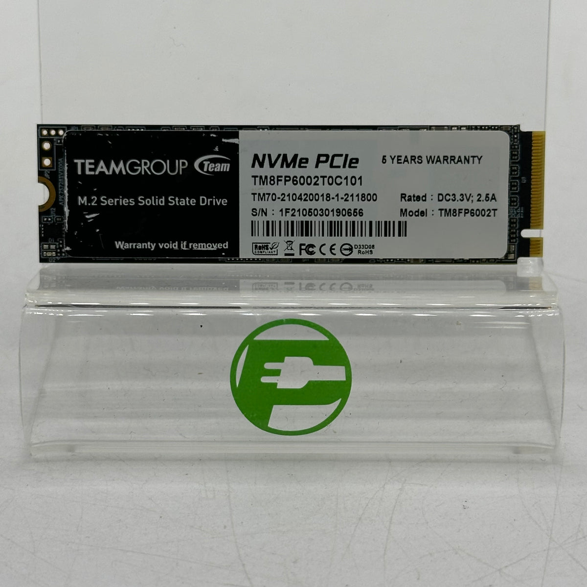 TeamGroup 2280mm 2TB M.2 NVMe Gen 3.0 x 4 SSD TM8FP6002T