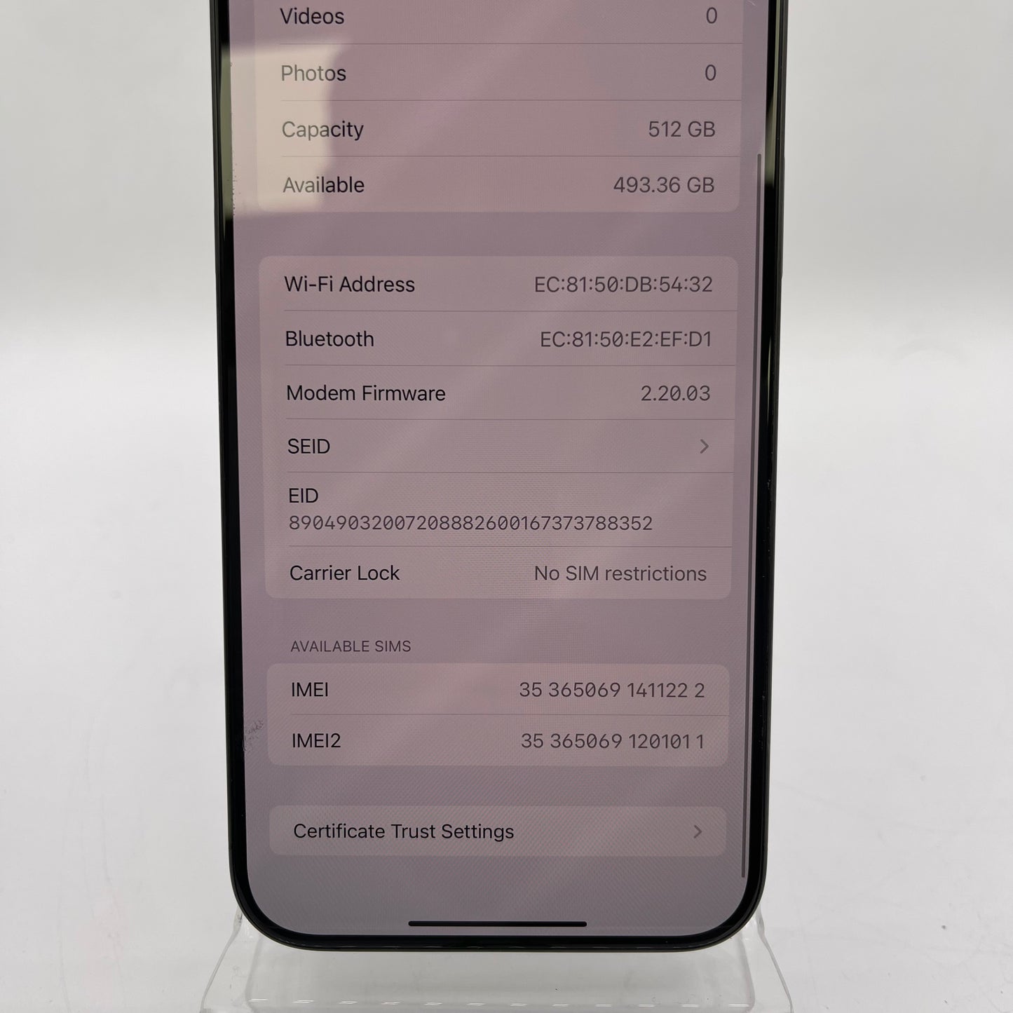 Factory Unlocked Apple iPhone 15 Pro Max 512GB Black Titanium MU7C3ZD/A