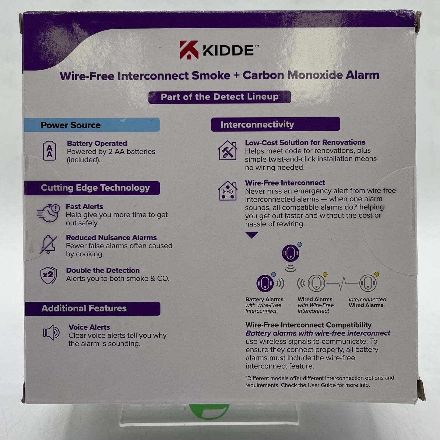 New Kidde Wire-Free Interconnect Smoke + Carbon Monoxide Alarm 30CUDR-VRF