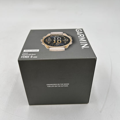 New Garmin Fenix 8 43mm Multisport GPS Smart Watch 010-02903-11