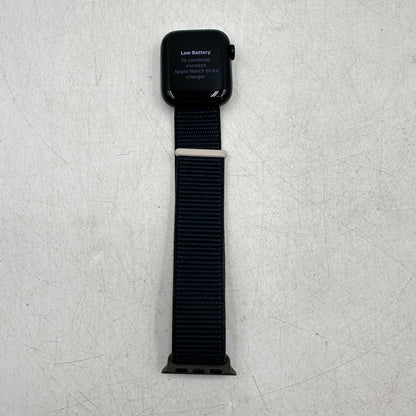 GPS Only Apple Watch SE 2nd Gen 40MM Midnight Aluminum Blue Nylon Band