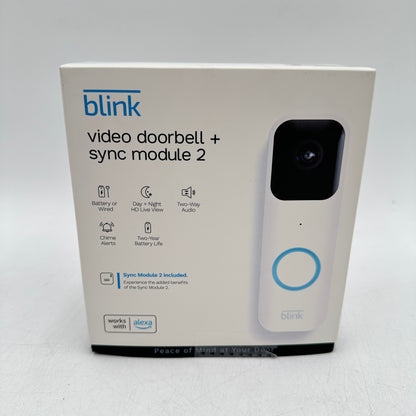 New Blink Video Doorbell + Sync Module 2 B08SGC46M9, B08SGR2G65