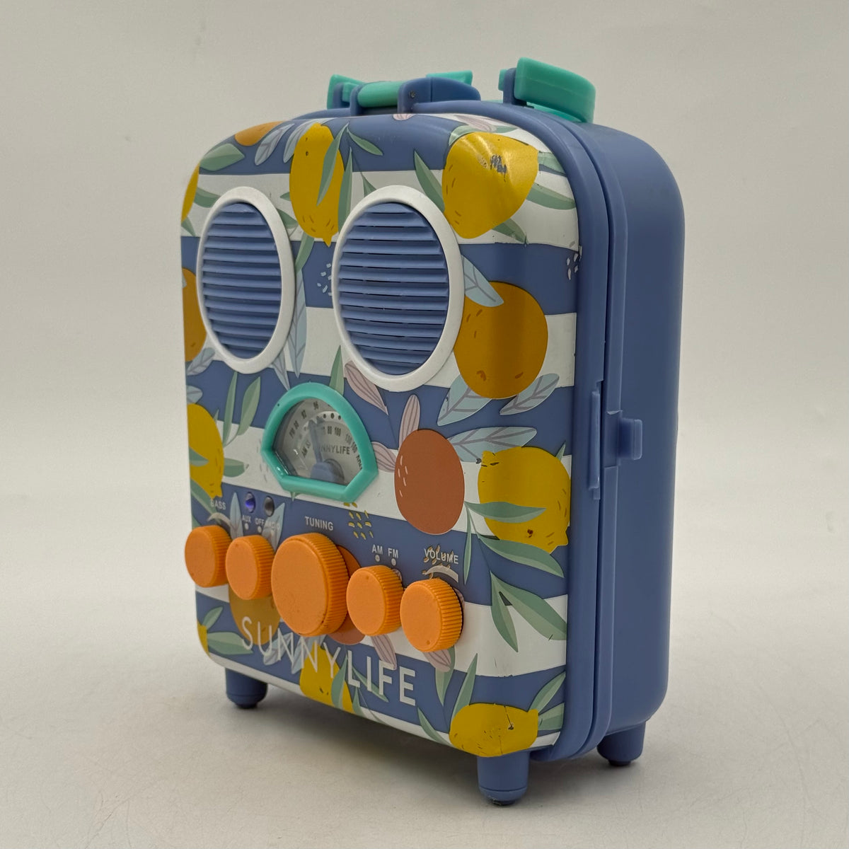 SunnyLife AM/FM Stereo 2-Band Radio Receiver Bluetooth Speaker Blue FSR928BT