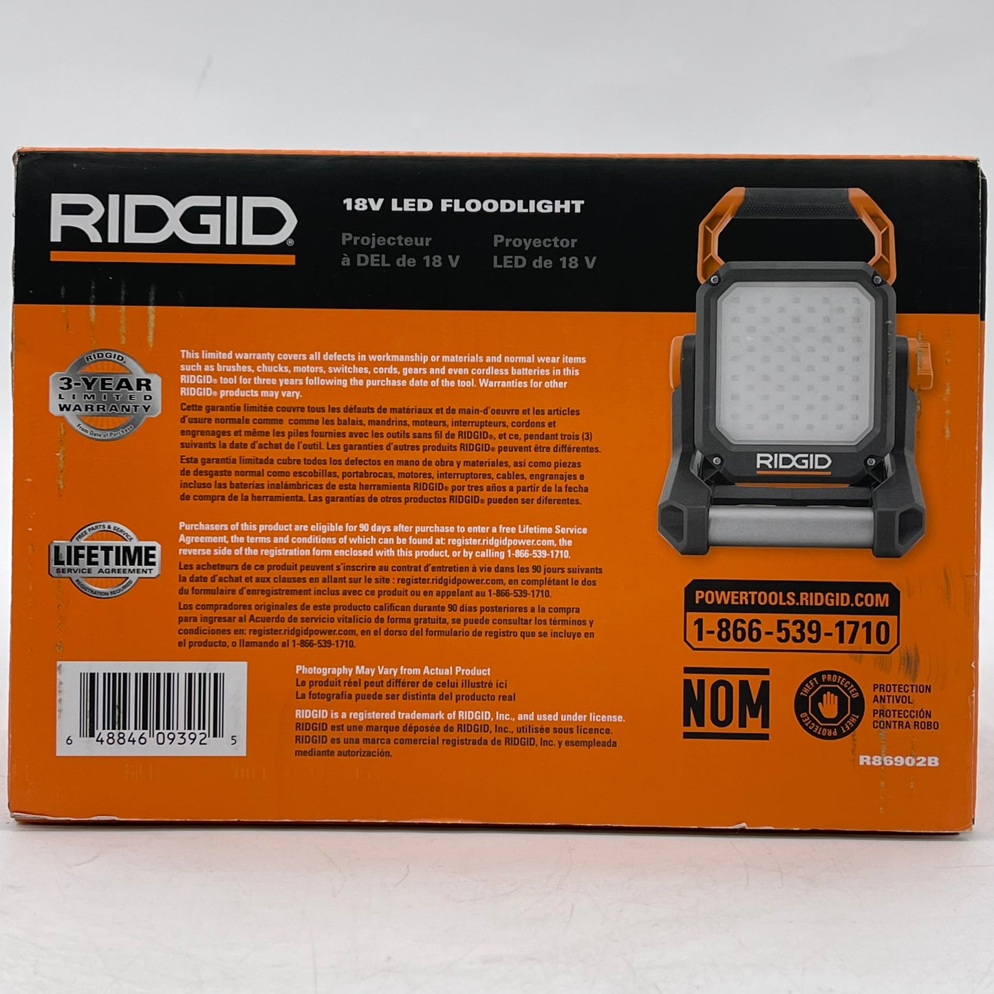 New Rigid R86902B 18V Led FloodLight