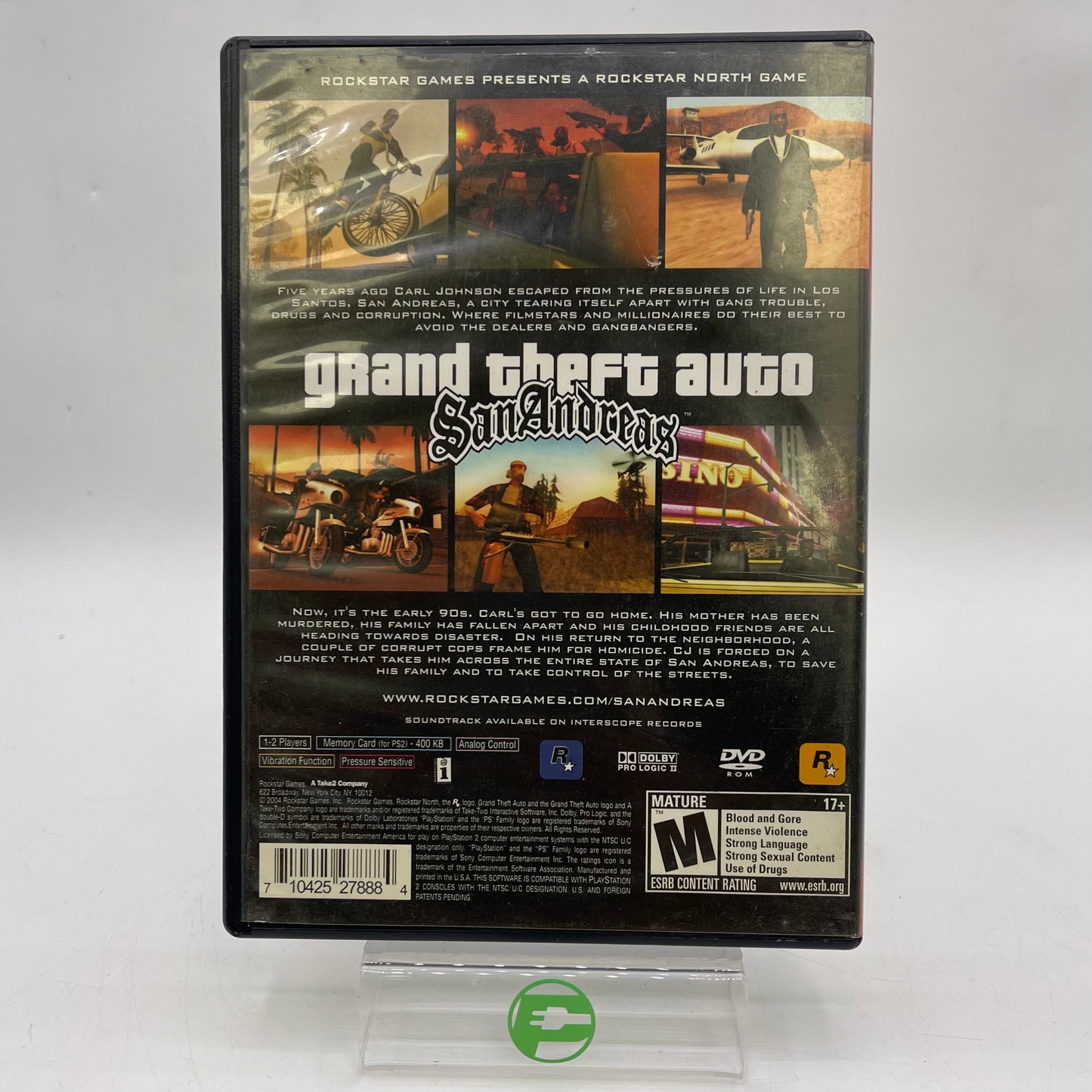 Grand Theft Auto San Andreas (PlayStation 2 PS2, 2004)