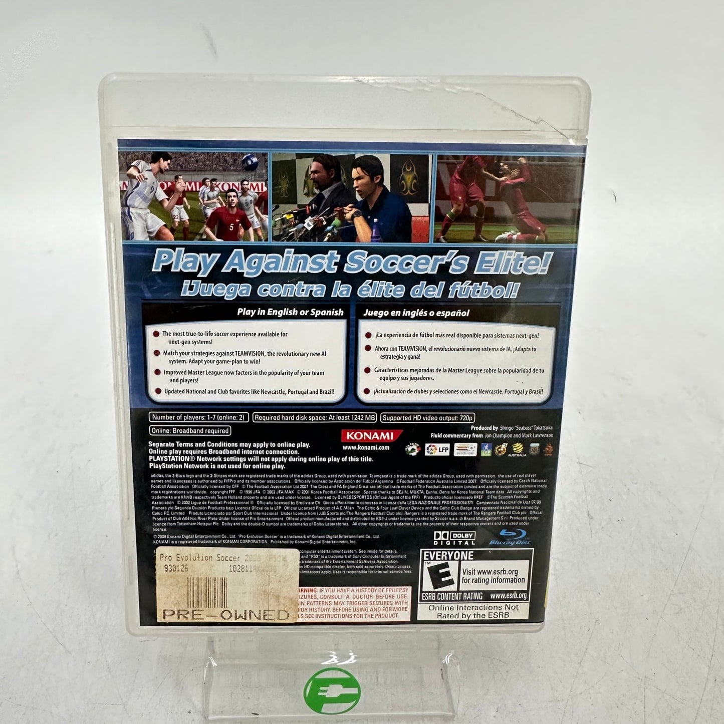 Lot of 2 Sony PlayStation 3 PS3 Games : GTA & PES 2008