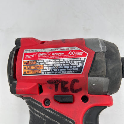 Milwaukee 2953-20 M18 Fuel 1/4" Hex Impact Driver