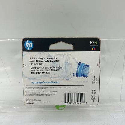 New HP 67XL 3YM58AN Tri-color Ink Cartridge