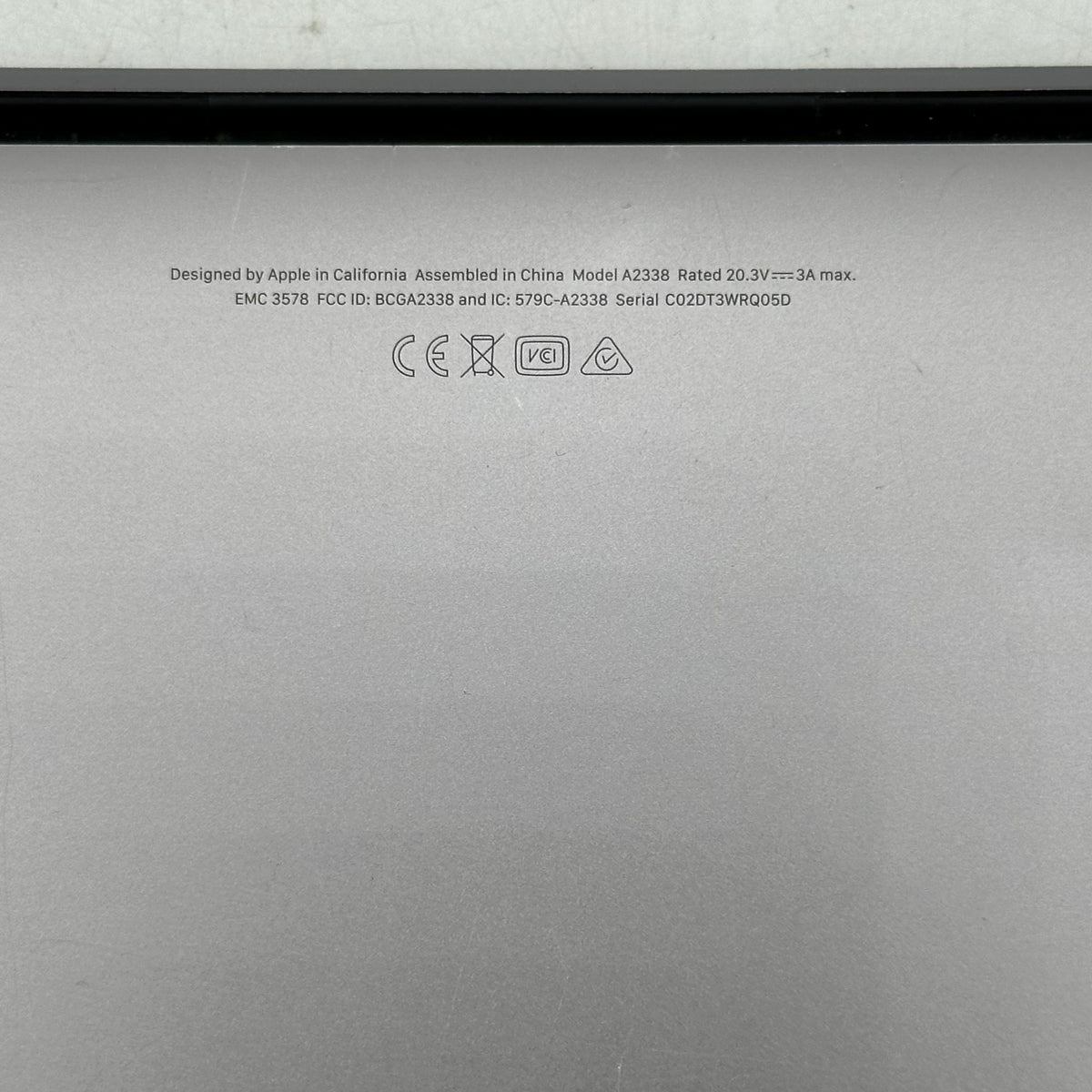 2020 Apple MacBook Pro 13.3" M1 8C GPU 3.2GHz 8GB RAM 256GB SSD A2338