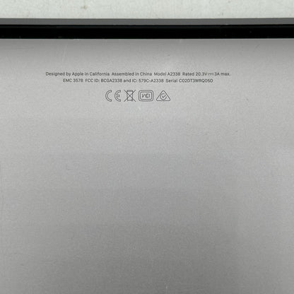 2020 Apple MacBook Pro 13.3" M1 8C GPU 3.2GHz 8GB RAM 256GB SSD A2338