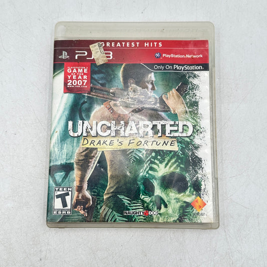 Uncharted Drake's Fortune [Greatest Hits:Game of the Year] (Sony PlayStation 3) CIB