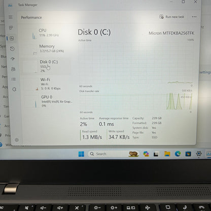 Broken Lenovo ThinkPad T14s Gen 2 14" i5-1145G7 2.60GHz 16GB RAM 256GB RemotelyMng