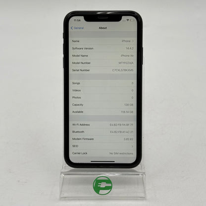 Broken Unlocked Apple iPhone XR 128GB MT192ZA/A Cracked Screen