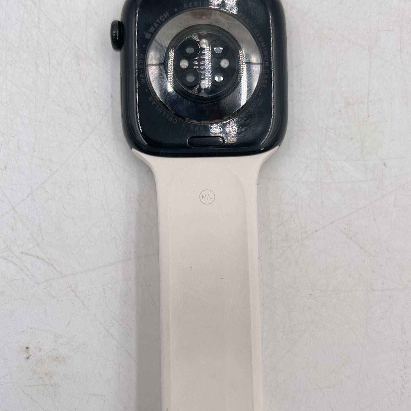 Unlocked Apple Watch Series 11 46MM Jet Black Aluminum Starlight Sport Band 