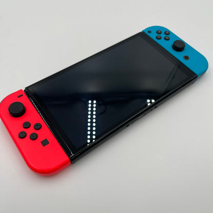 Nintendo Switch OLED Video Game Console HEG-001 Red/Blue