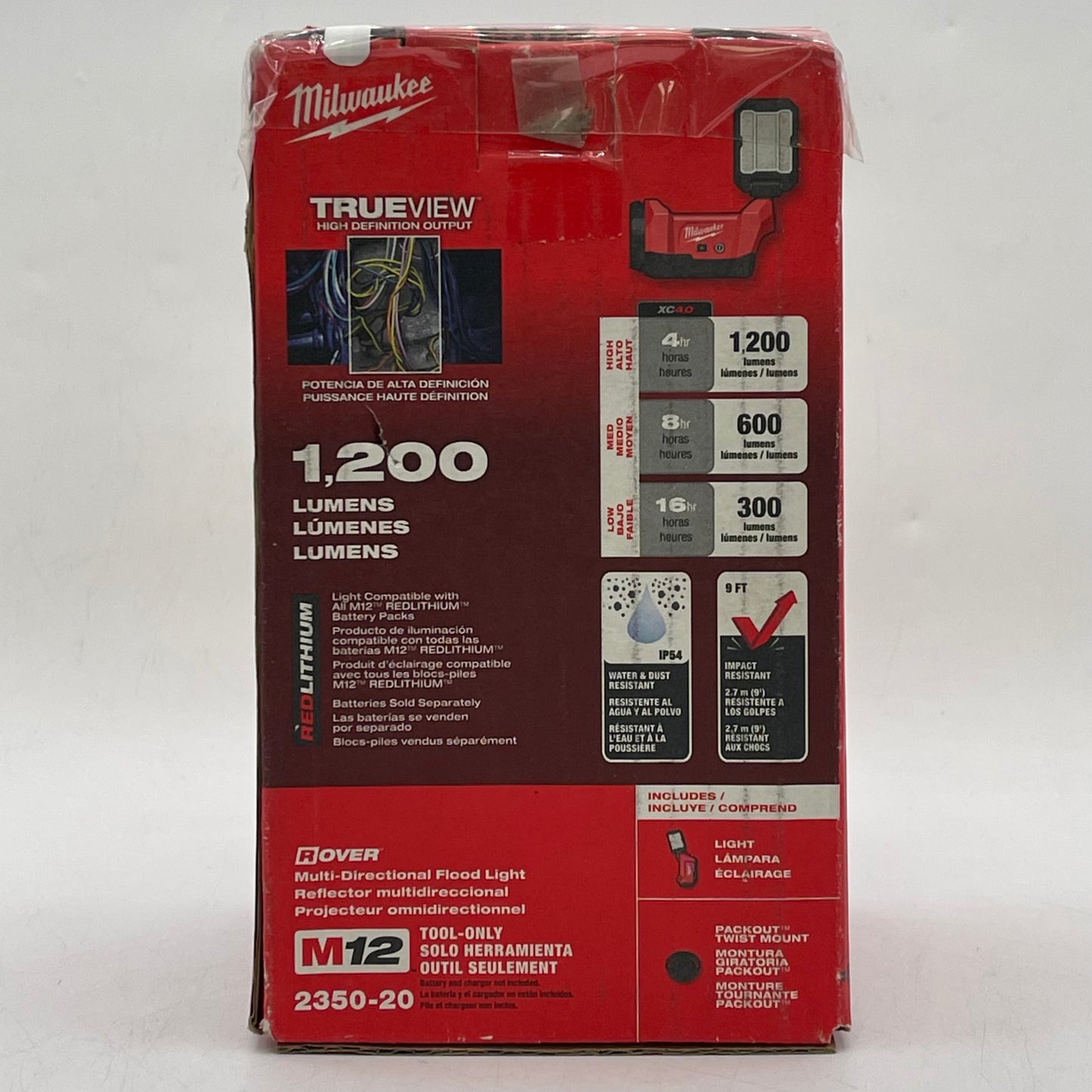 New Milwaukee 2350-20 M12 12V Multi-Directional Flood Light