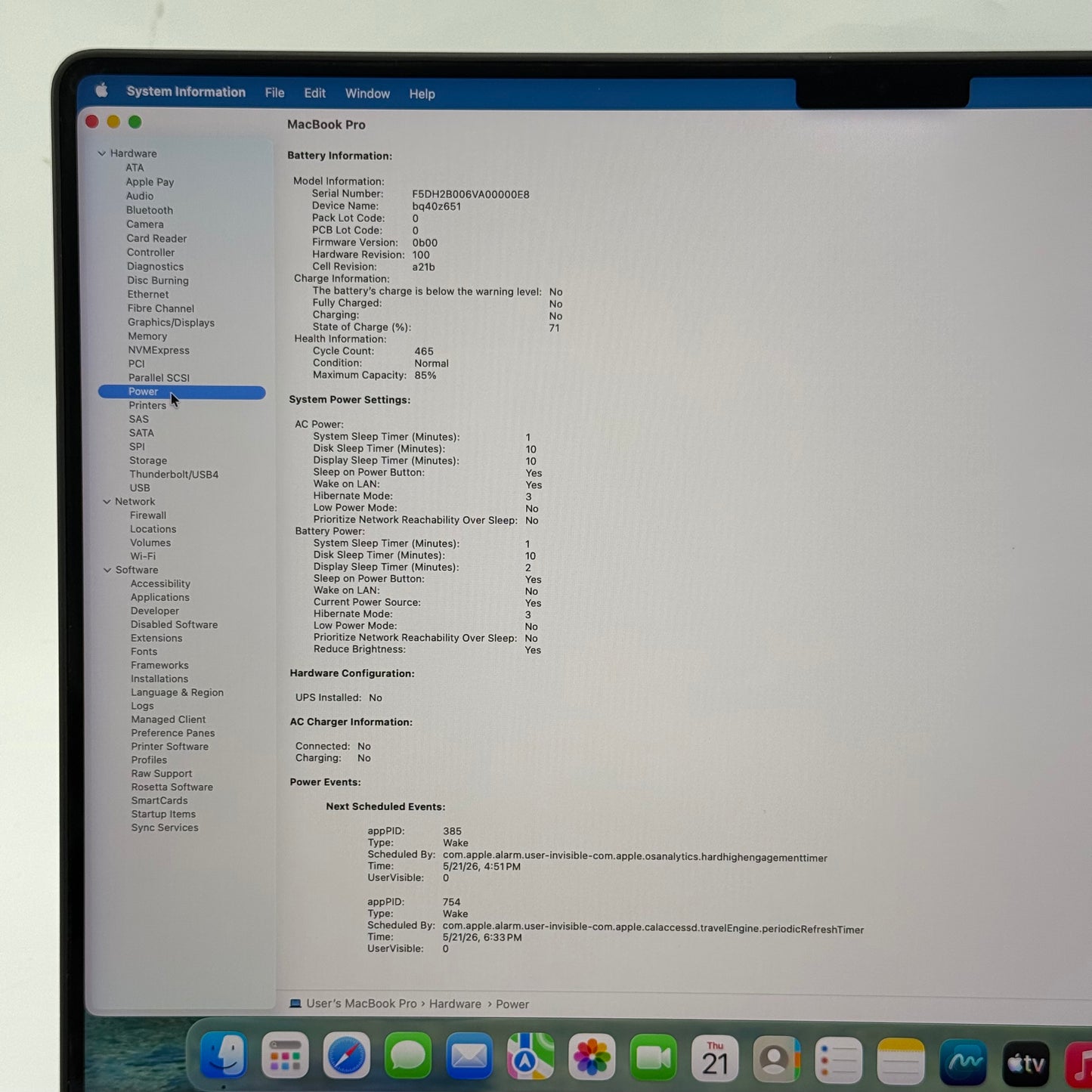 2023 Apple MacBook Pro 16" M3 Pro 18C GPU 4.0GHz 36GB RAM 512GB SSD A2991