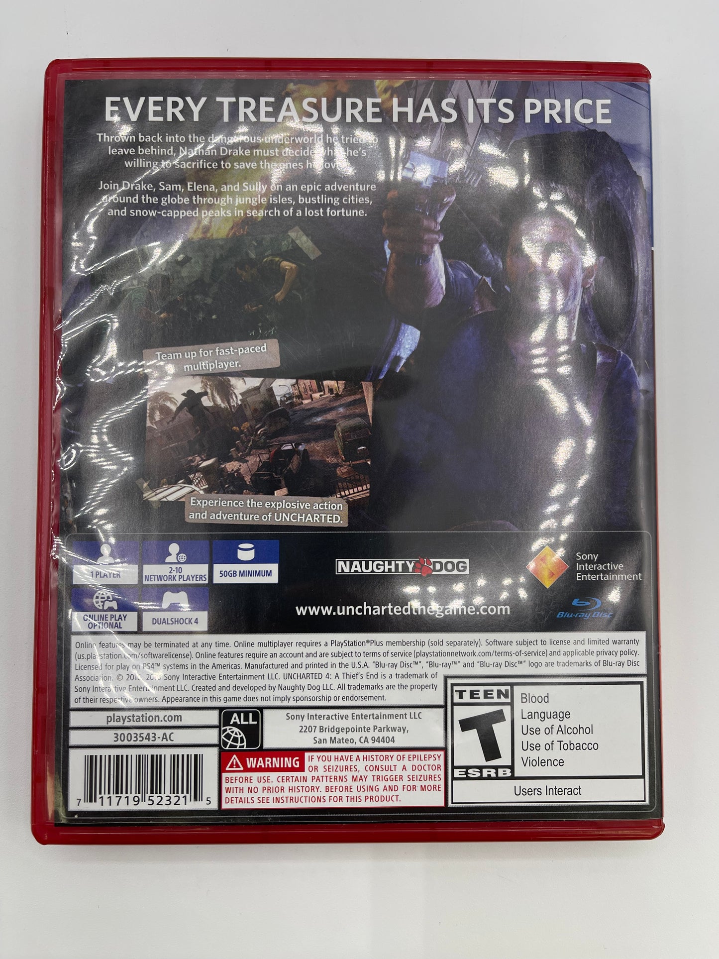 Uncharted 4 A Thiefs End Sony PlayStation 4 PS4