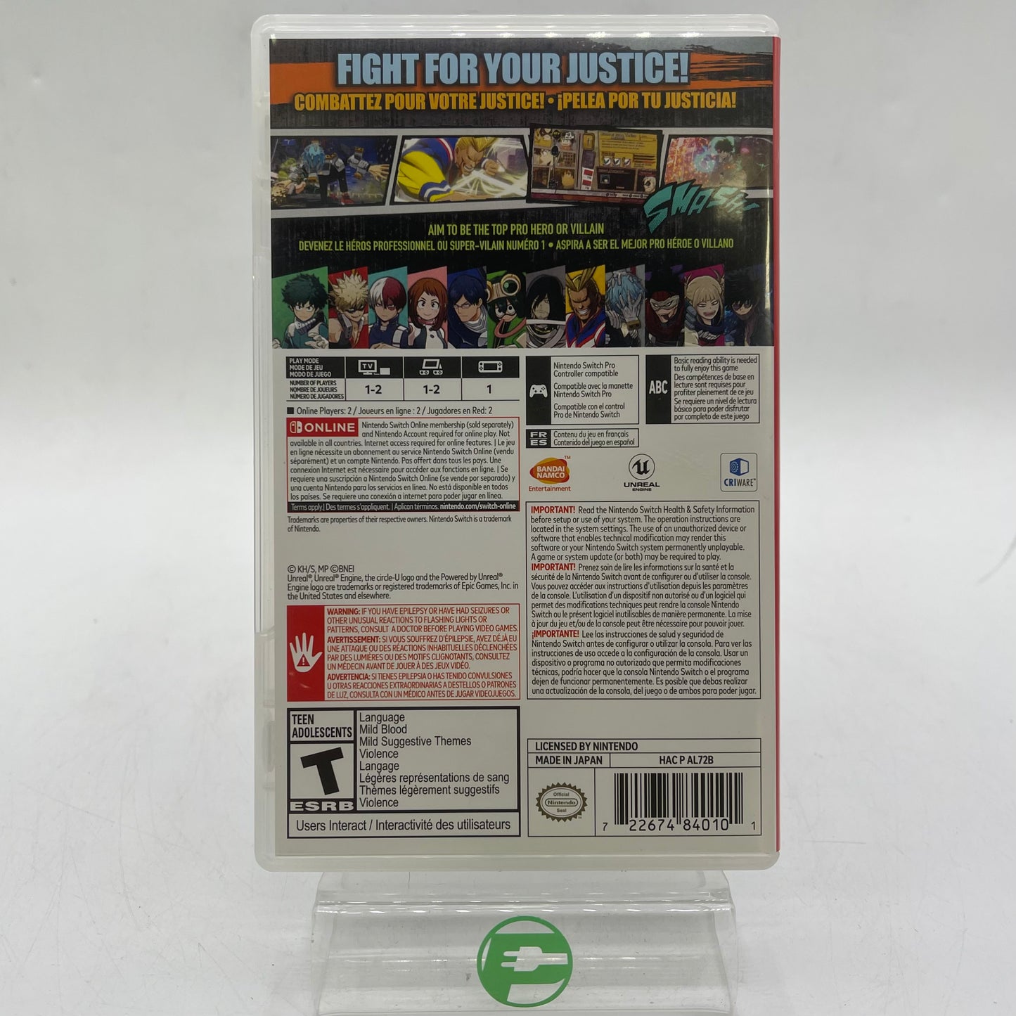 My Hero One's Justice (Nintendo Switch, 2018)