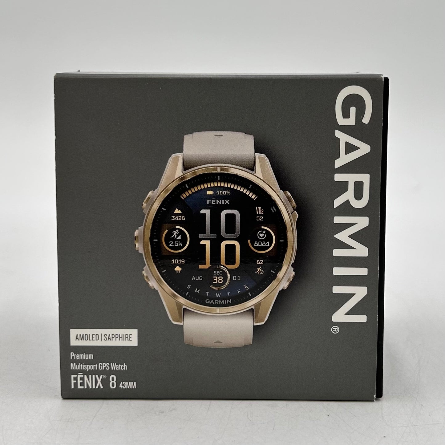 New Garmin Fenix 8 43mm Multisport GPS Smart Watch 010-02903-11
