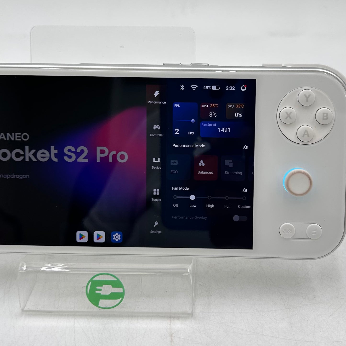 Ayaneo Pocket S2 Pro 6.3" Qualcomm Snapdragon G3 Gen 3 16GB RAM 512GB White