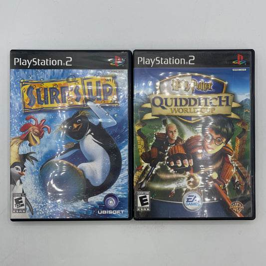 Lot of 2 Sony PlayStation 2 PS2 Games Surf's Up | Harry Potter Quidditch