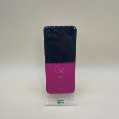 Factory Unlocked Motorola razr+ 256GB 14 Paris Hilton Edition Pink XT2451-1