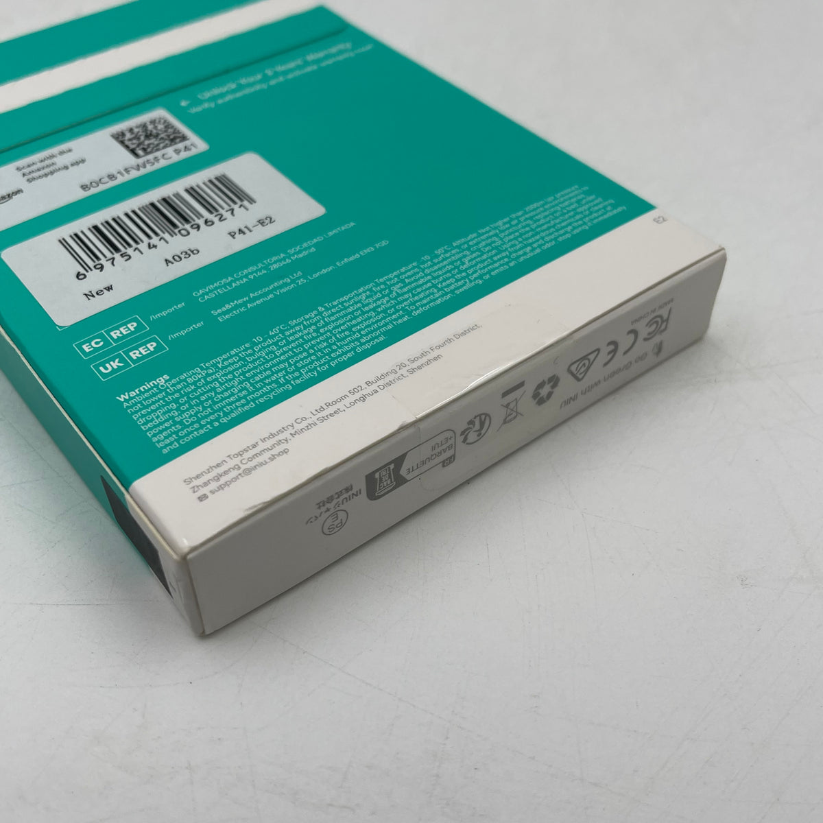 New INIU P41 Smaller 10000mAh Power Bank BI-B41