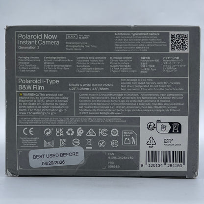 New Polaroid Now Instant Camera Autofocus i-Type Instant Camera GEN 3