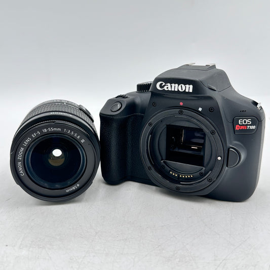 Canon EOS Rebel T100 18.0MP Digital SLR 138 SC + 18-55mm Lens