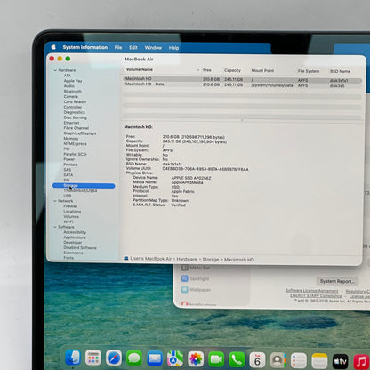 2024 Apple Macbook Air 13.6" M3 8C GPU 4.0GHz 8GB RAM 256GB SSD A3113