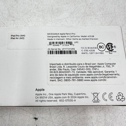 Apple Pencil Pro Smart Pencil Stylus White MX2D3AM/A