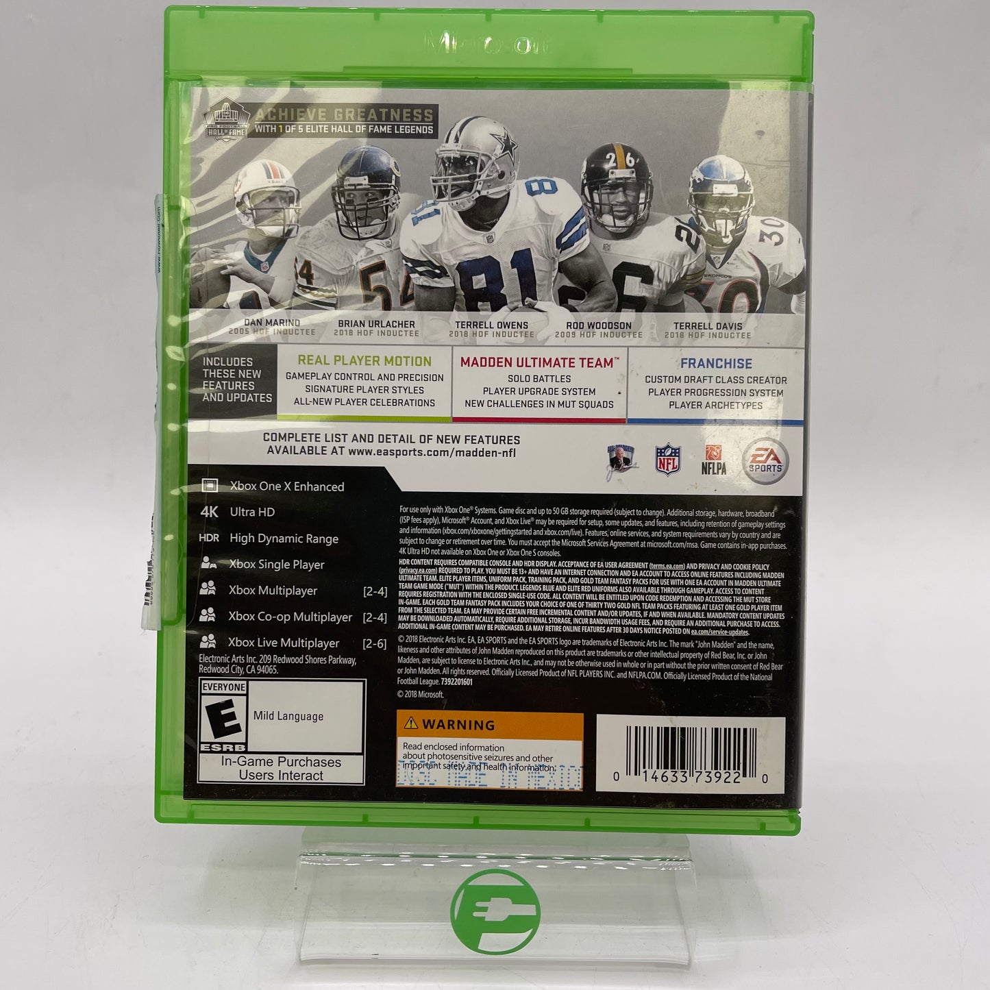 Madden NFL 19: Hall of Fame Edition  (Xbox One, 2018)