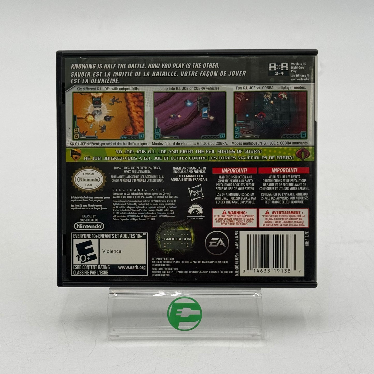 Lot of 2 Nintendo DS Games - Marvel Nemesis | G.I.Joe
