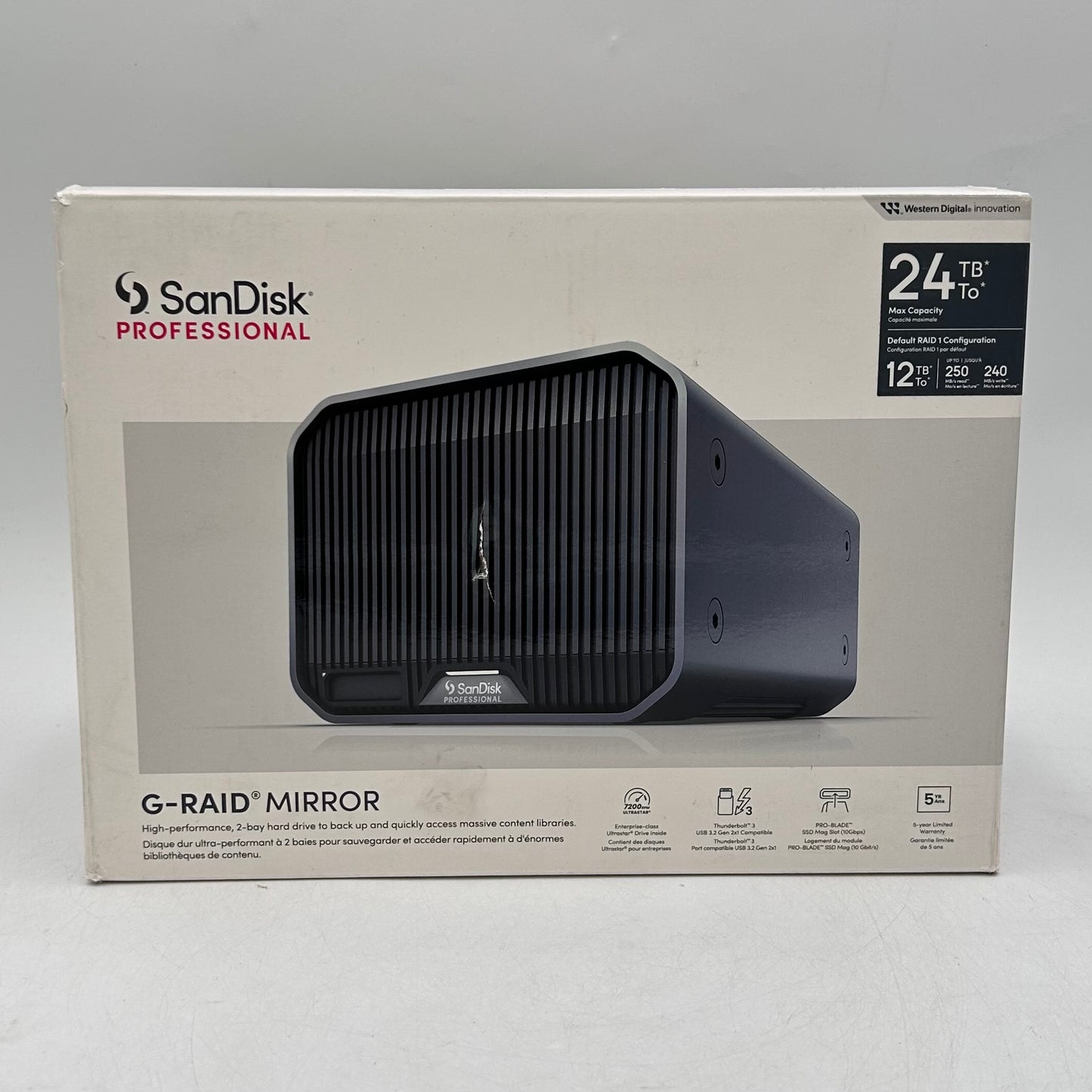 SanDisk G-Raid Mirror 24TB USB-C HDD SDPHH2H-024T-0F