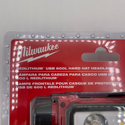 New Milwaukee 2163-21 Redlithium Usb 600L Hard Hat HeadLamp