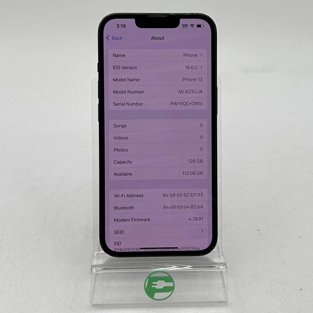 Factory Unlocked Apple iPhone 13 128GB Midnight MLA23LL/A Read