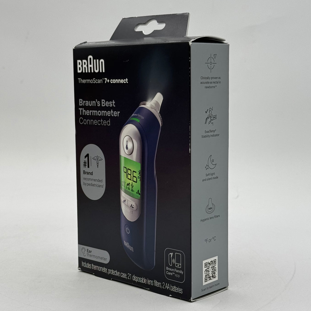 New Braun ThermoScan 7+ Connect Ear Thermometer IRT6575USV1