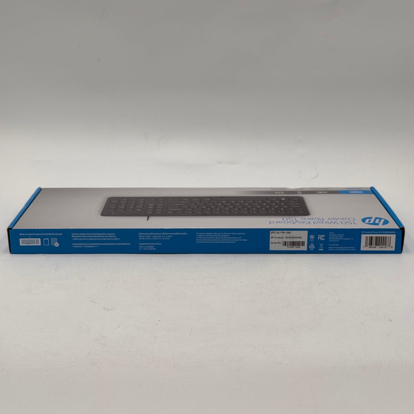 New HP 150 Wired Keyboard Black 664R5AA#ABL