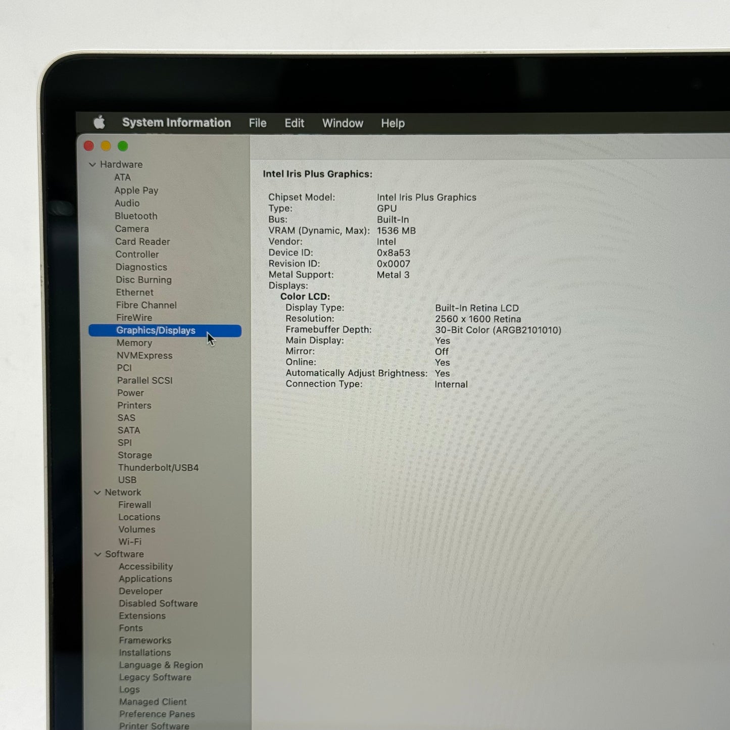 2020 Apple MacBook Pro 13.3" i5 2.0GHz 16GB RAM 512GB SSD Space Gray A2251
