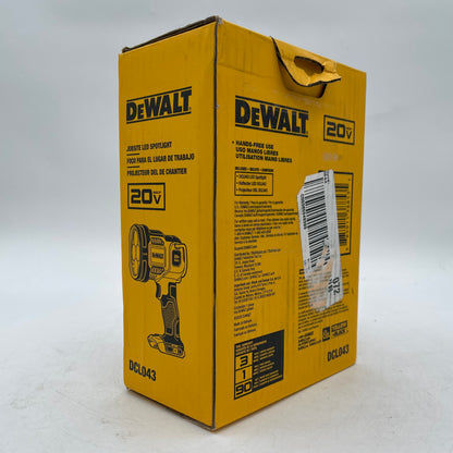 New DeWalt DCL043 20V MAX Jobsite Led Spotlight