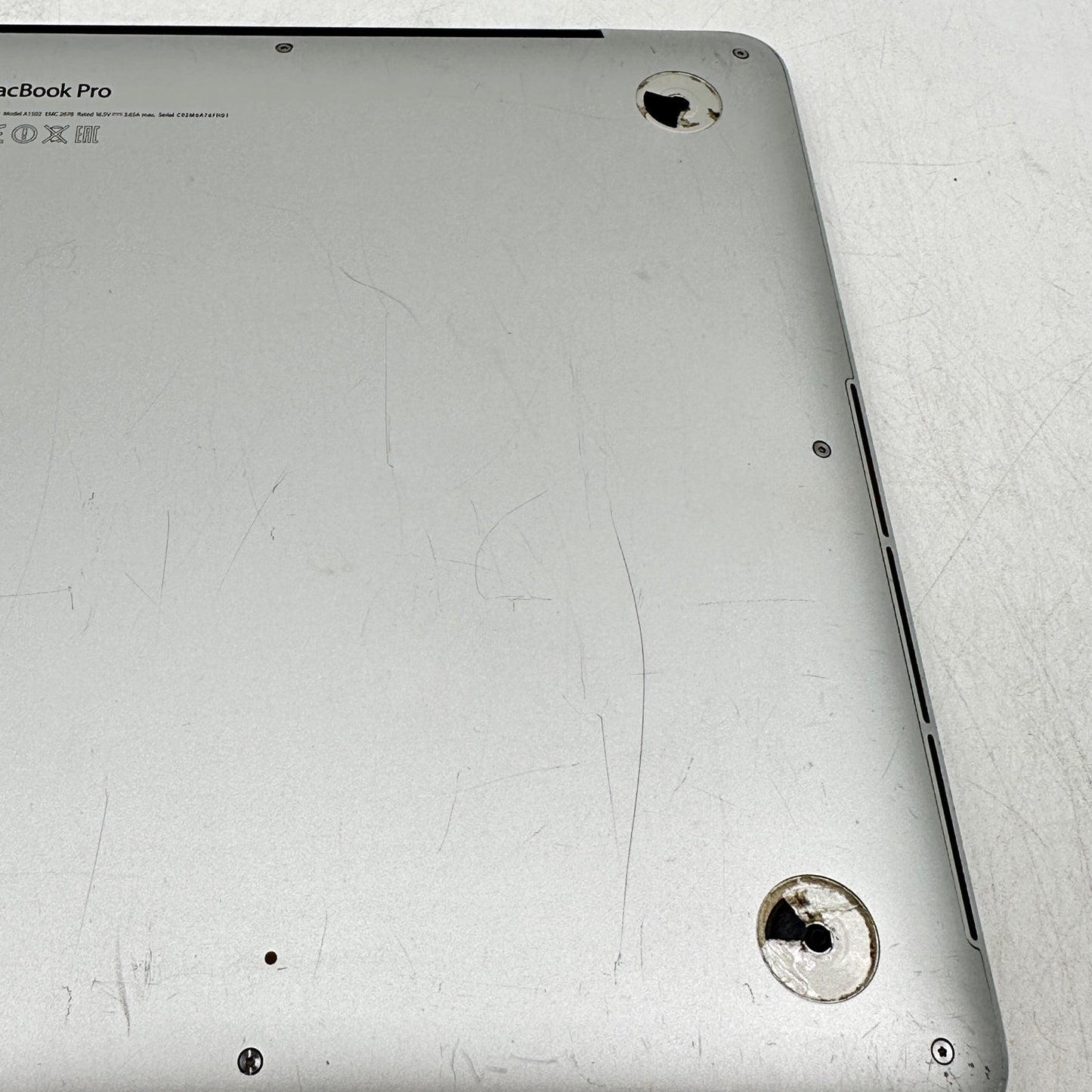 Late 2013 Apple MacBook Pro 13.3" i5 2.6GHz 8GB RAM 512GB SSD Silver A1502