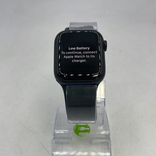 Unlocked Apple Watch Series 8 41MM Midnight Aluminum Sports Space Gray Band