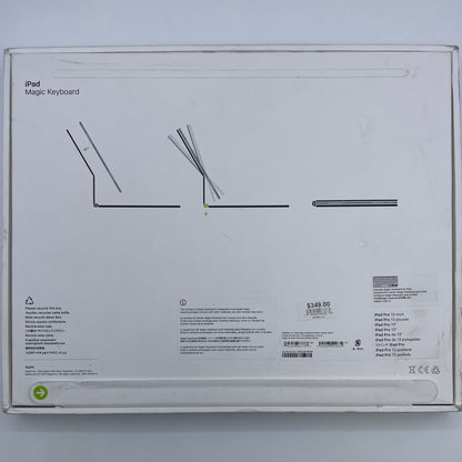 Apple Magic Keyboard for iPad Pro 13" Keyboard Folio Case White A2974