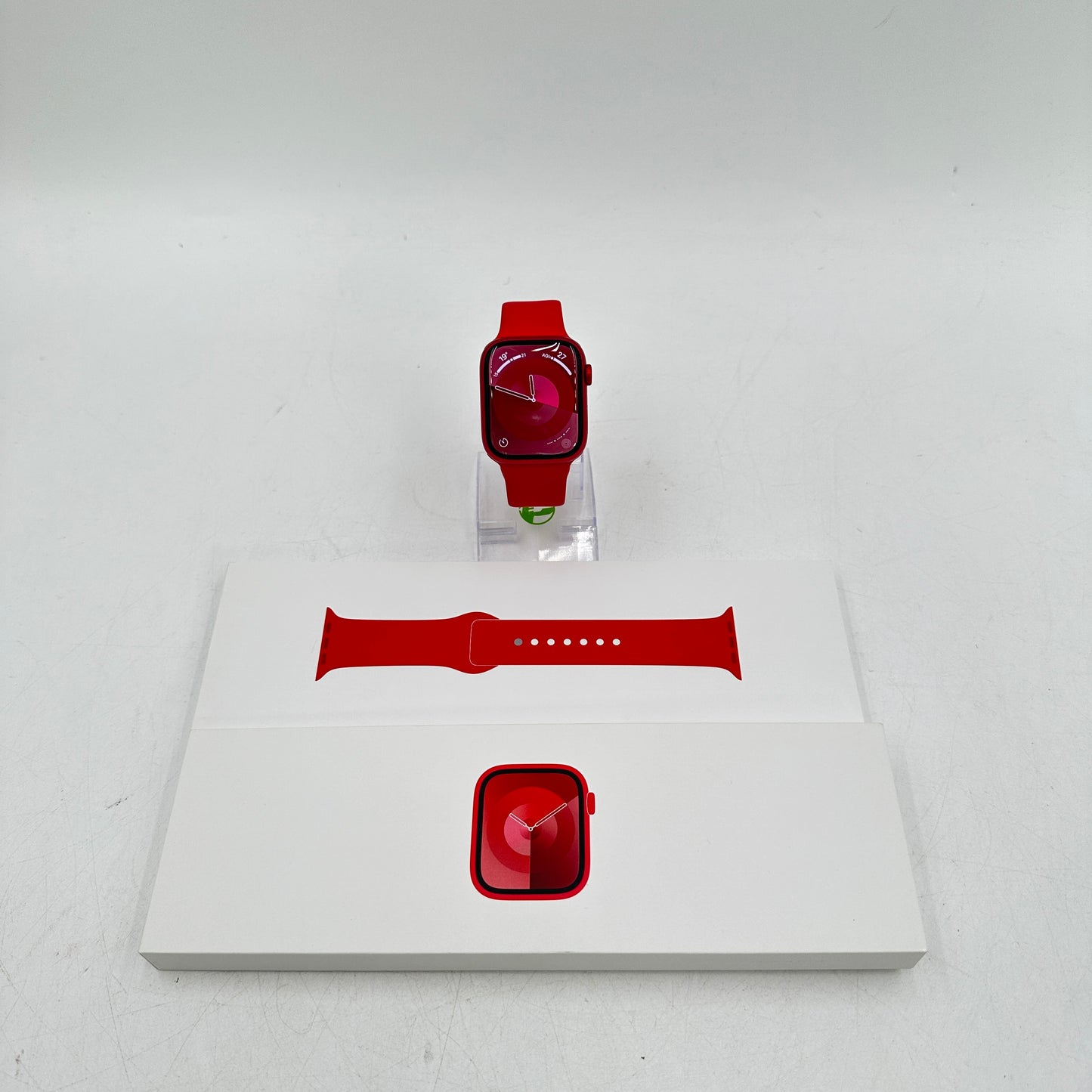 GPS Only Apple Watch Series 9 45MM Red Aluminum A2980 & Sports Band