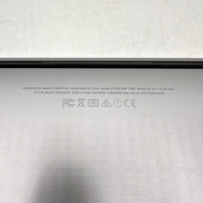 2017 Apple MacBook Pro 13.3" i5-7360U 2.3GHz 8GB RAM 256GB SSD  A1708 READ